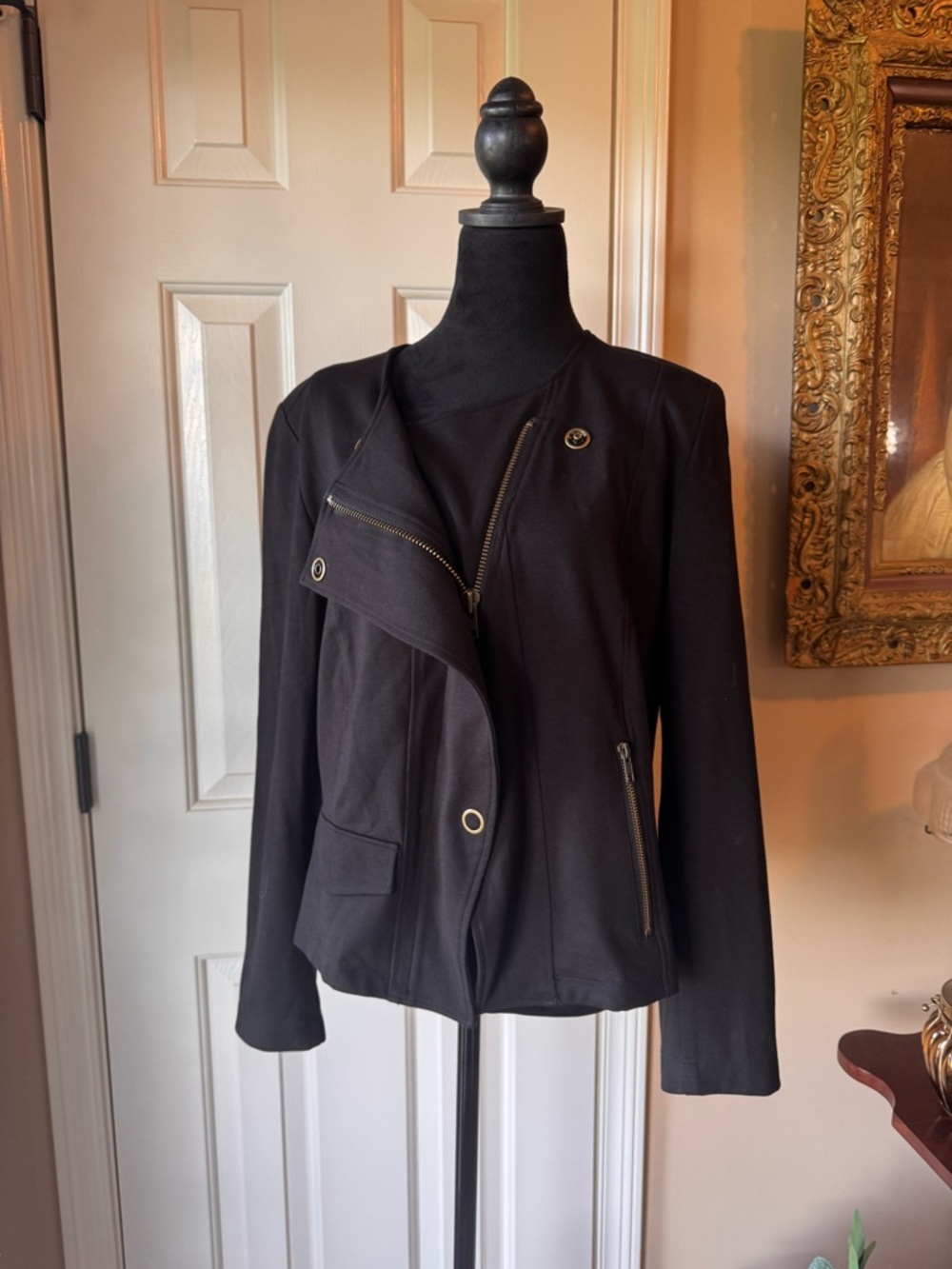 CAbi Ponte Moto Jacket - Asymmetrical Design - Black - Sz   x-large - Picture 3 of 11